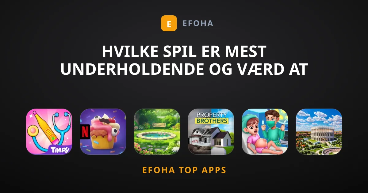 Hvilke Spil er mest underholdende og værd at prøve?
